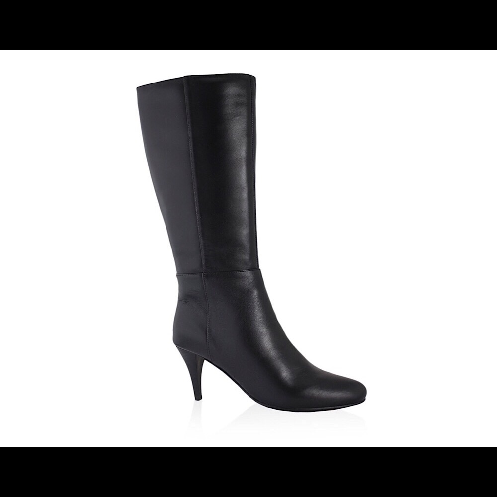 Rare San Jacinto Black Leather Heeled Boots 11M